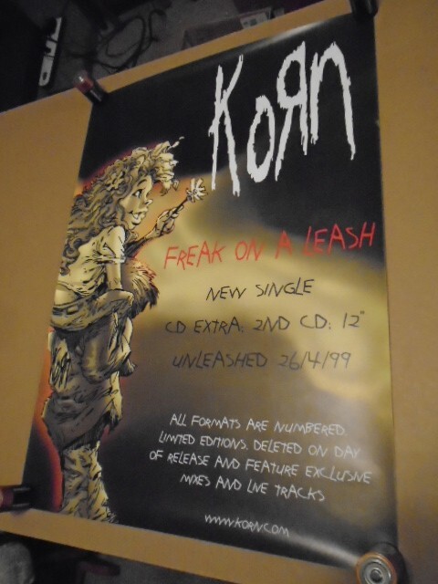 RARE PROMO Korn UK POSTER Freak on a Leash TODD MCFARLANE spawn