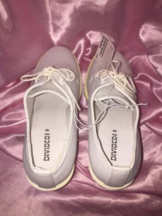 LOTE DE 4 SAPATOS FEMININOS H&M TAMANHO 8 SALTO BOMBAS PLATAFORMAS CADARÇO, NOVO - Imagem 3 de 4