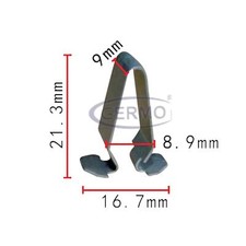 10 x 3B9867289 Halteclip Steckklammer Innenraum passend für Audi Seat Skoda VW