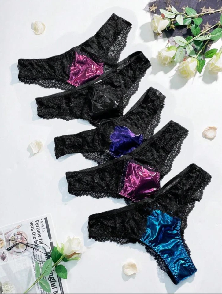 Panty liso satinado (juego de 3 piezas) Foto 4 de 4