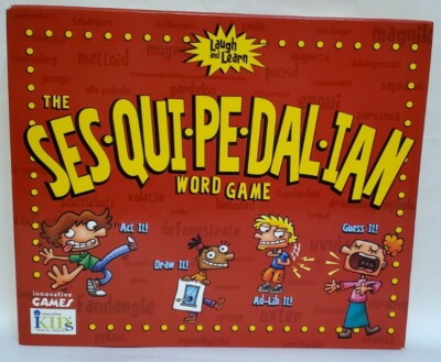 The Sesquipedalian Word Game Act it Draw it Ad-Lib it Guess It Book Laugh Learn
