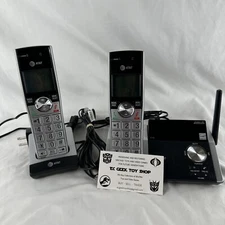 AT&T CL82215 2 Handset Cordless Digital Answering System w/Caller ID Batteries