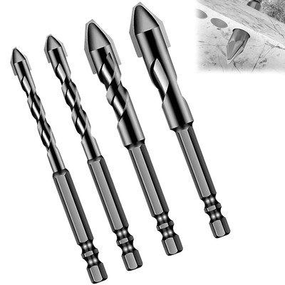 High-Strength Eccentric Twist Drill Bit for Tiles, Glass, Brick, Cement, Multi-P