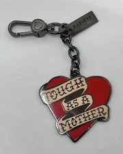 NEW Harveys x Sid TAAM Collection Tough As A Mother Red Heart & Silver Key Charm