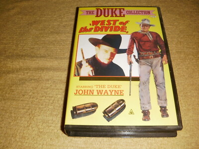 THE WEST OF THE DIVIDE action VHS TAPE as NEW duke John Wayne western ...
