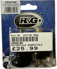 R&G COTTON REELS CR0001BK FOR SUZUKI GSXR600 GSXR750 MOTORCYCLES K6-L0