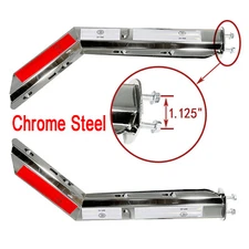 New Pair Angled 1-1/8 in1.125"Bolt Spring Loaded Mud Flap Hangers for Semi Truck