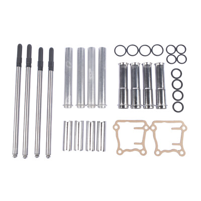 Adjustable Pushrods & Covers Kit For 1999-2017 Harley Twin Cam (Excludes 2017 Touring) - Black