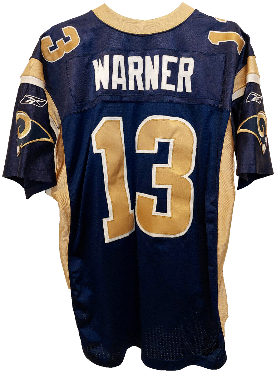 Authentic St. Louis Rams Kurt Warner #13 Reebok On-Field NFL