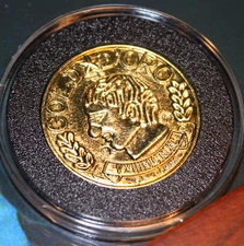 Prop COIN Screen-Used NATIONAL TREASURE Nic Cage, Disney, COA, Acid-free CASE 