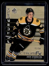 2019-20 SP Authentic Spectrum FX Gold Bounty Prize Jack Studnicka RC 01/50