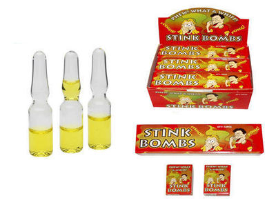 12 Stinkbomben lustiger praktischer Streich Witz faule Eier riechen klassisch (4 Boxen)