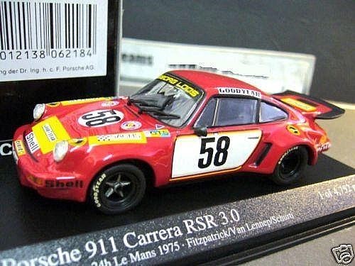 Porsche 911 Rsr Carrera Gelo Loos Le Mans 1975 #58 Schurti Minichamps Sp 1:43-image