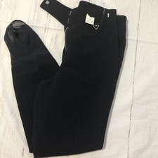 Obermeyer Ladies Ski Pants Black Wool Nylon Blend Hook And Eye Closure 10R New