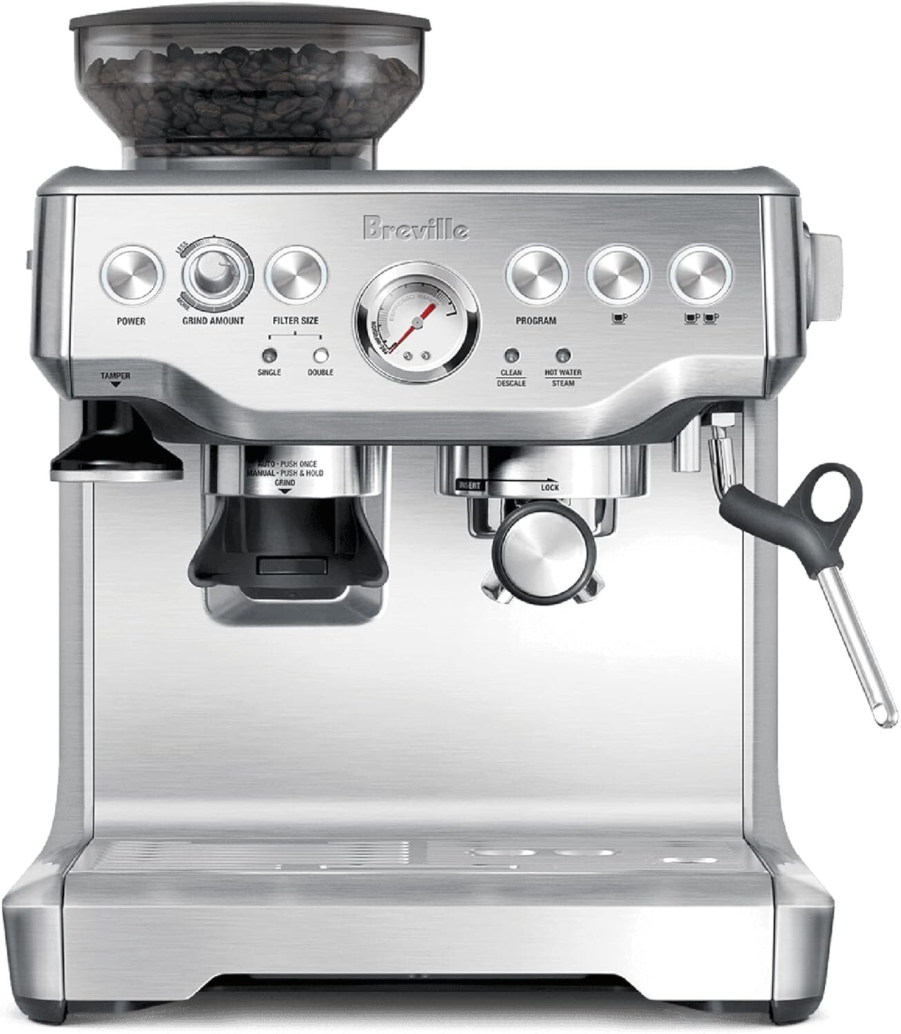 Breville The Barista Express Espresso Machine Stainless Steel Corded Electric