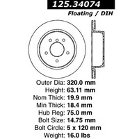 Centric Disc Brake Rotor 125.34074 on sale Centric Disc Brake Rotor 125.34074 on sale
