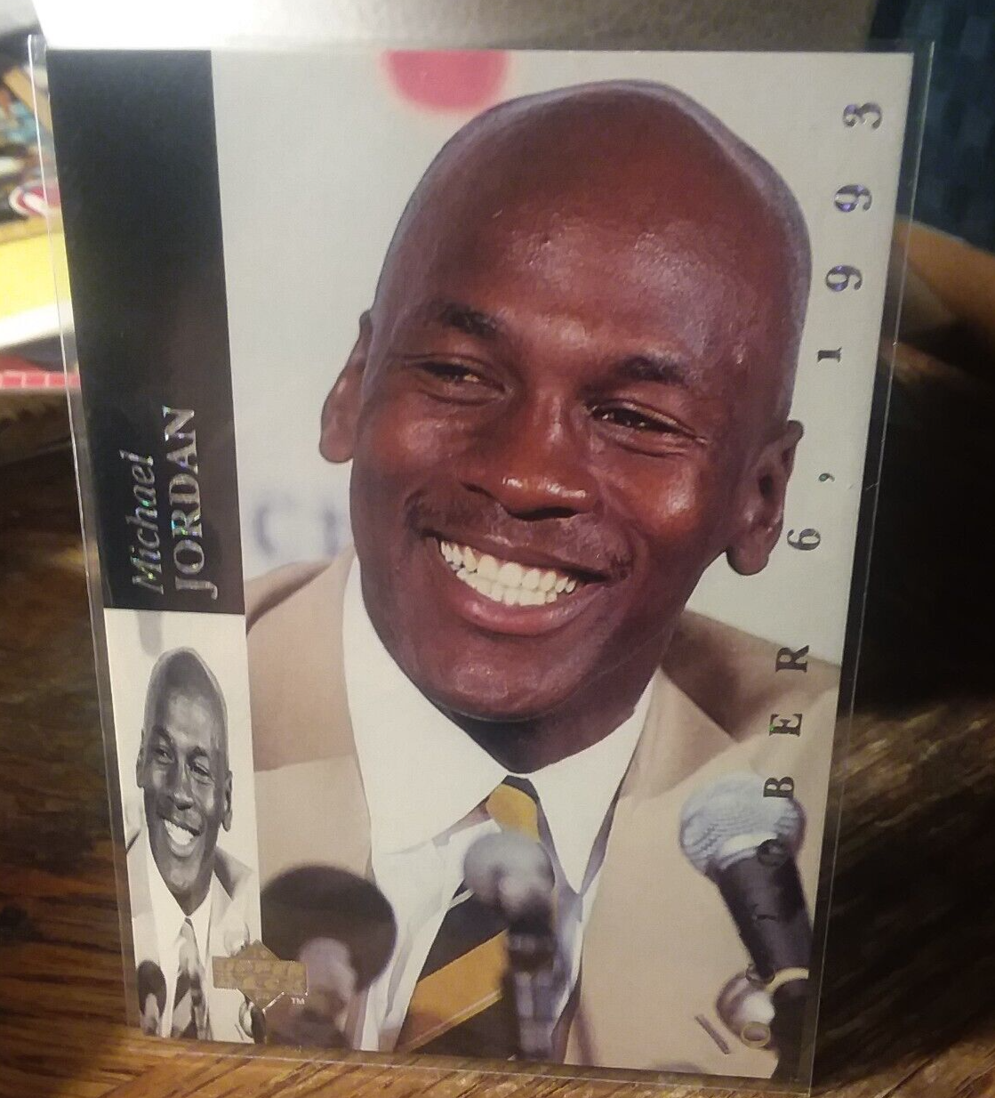 1993-94 Upper Deck SE MJR1 Michael Jordan Rare Retirement Card