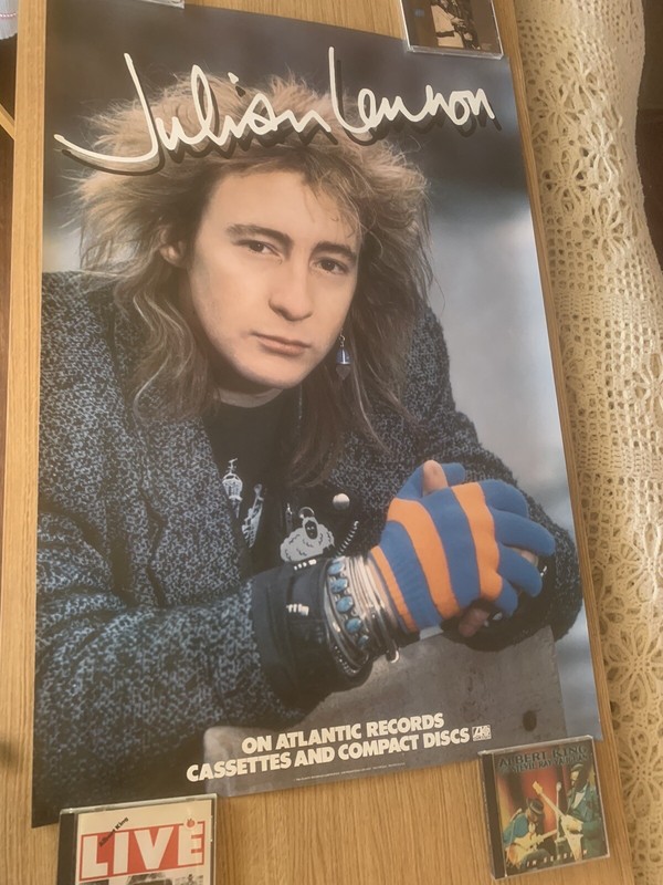 Julian Lennon 1986 The Secret Value Of Daydreaming Promo Poster Timothy White