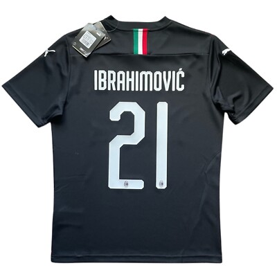 2019/20 AC Milan Third Jersey #21 Ibrahimovic Small Puma Soccer