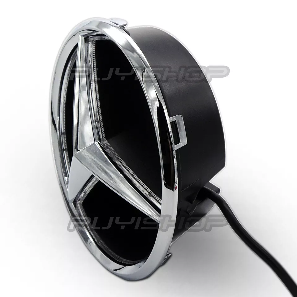 Luz estrella con emblema de parrilla LED de coche logotipo delantero para Mercedes Benz Clase C GLK B 08-14 Foto 4 de 4