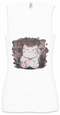 Maneki Neko VIII Damen Tank Top Manekineko Cat Cats Winkekatze Katze Katzen