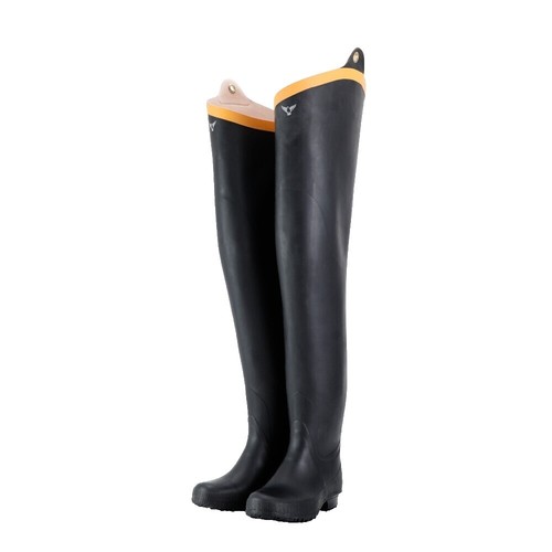 Bottes De Pêche Hautes Vulcan - Genou, Vertes, Taille S Homme - Occasion Bon état