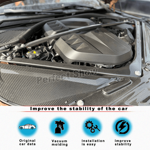 DRY Carbon Motor Federbeinhalterung Strebe für BMW G80 M3 G82 G83 M4 G87 M2 21UP - Bild 2 von 14
