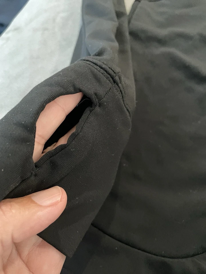 Gap тела молнии спереди с капюшоном черный Athletic куртка Sz большой EM28 - Изображение 3 из 4