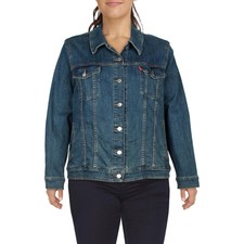 Levi Strauss & Co. Womens Blue Trucker Jean Denim Jacket Coat Plus 3x Bhfo 6424