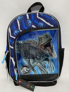 jurassic world backpack blue