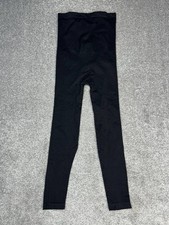 Spanx Look At Me Now Seamless Leggings Womens Medium Black High Rise Workout