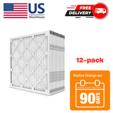 14 x 20 x 1 Standard Pleated Air Filter FPR 5, 12-Pack, Air Filters Replacement