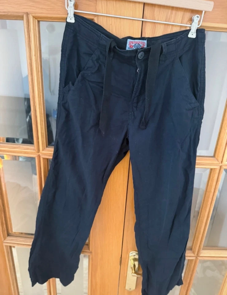 Damen Schwarze Springfield Hose Gr.S mit 4 Hosentaschen, sehr gemütlich & lässig - Bild 3 von 4