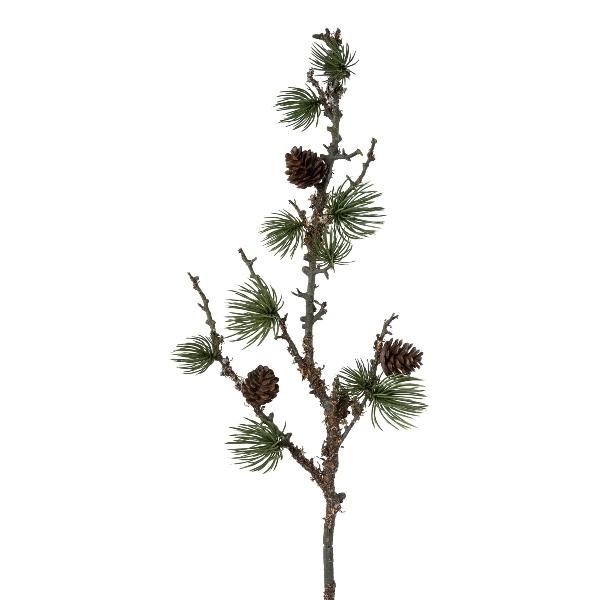 Artplants Kunst Zweig Pinie Bluton Mit Zapfen, Flechten, GrüN, 55Cm-image