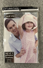 Set Of 2 Photo Frames 4x6 Clear Acrylic Magnetic for refrigerator Lockers