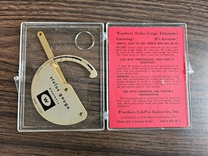 Vintage Weathers Stylus Gauge With Case USA *EXCELLENT CONDITION*