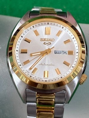 Seiko 5 Sports Silver Dial Automatic 100M SRE024 Women's Ladies Watch