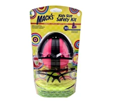 Mack's Shooters Kid's Double-Up Safety Glasses Kit with Earmuffs (Pink) #4477