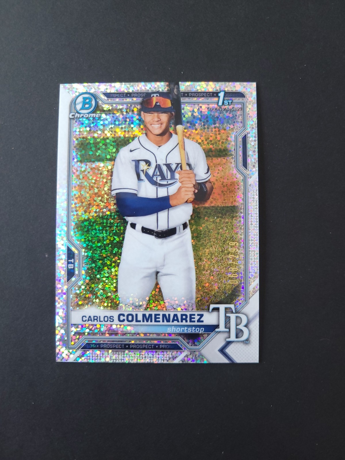 2021 Bowman Chrome 1st Carlos Colmenarez #BCP-238 Speckle Refractor /299