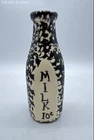 Alpine Pottery Roseville Ohio Vintage Spongeware Milk Jug Bottle 10 Cent Motif