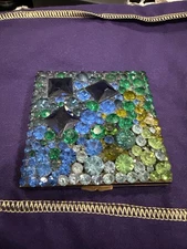 Vintage Céleste R. de la Falaise Jeweled Compact