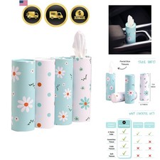 Car Tissue Holder with Facial Tissues Bulk - 4 PK Car Tissues Cylinder, Tissu...