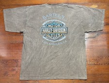 VTG Harley Davidson Los Angeles double Sided Print T-shirt Size XL Made In USA