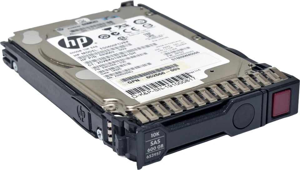 HP Seagate 600GB 2.5“ 10K 6G SAS SED HDD ST600MM0006 653957-001 +Caddy