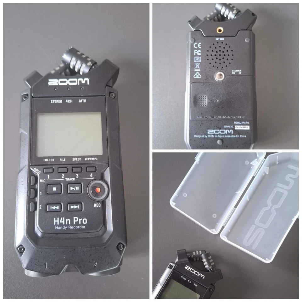 Zoom H4n Pro Tragbarer 4 Kanal Audiorecorder - Schwarz  - gebraucht TOP Zustand