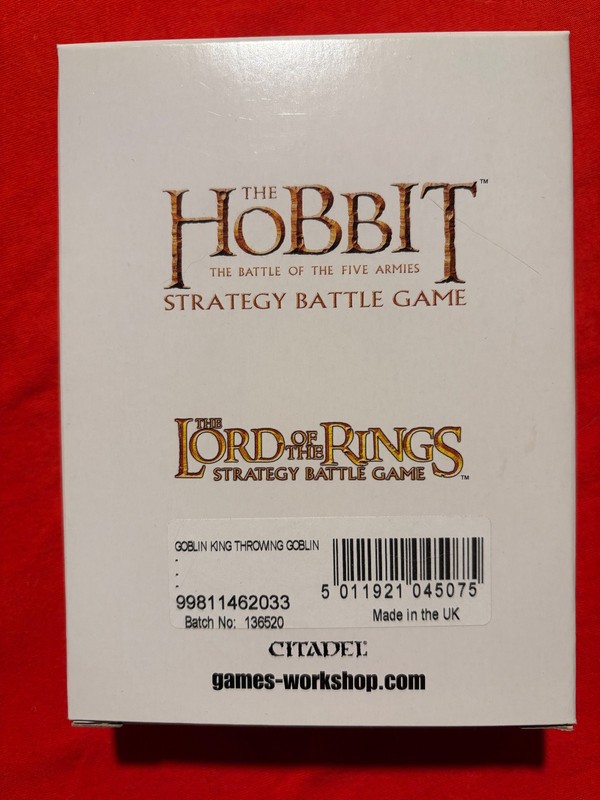 Hobbit Strategy Battle Game OOP Goblin King throwing Goblin Lord of the Rings