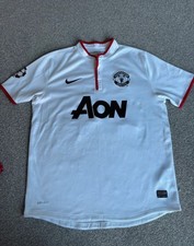 VAN PERSIE 20 Manchester United Football Shirt Men’s L Nike Away UCL