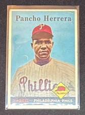 1958 Topps Baseball Pancho Herrera #433b RC Philadelphia Phillies