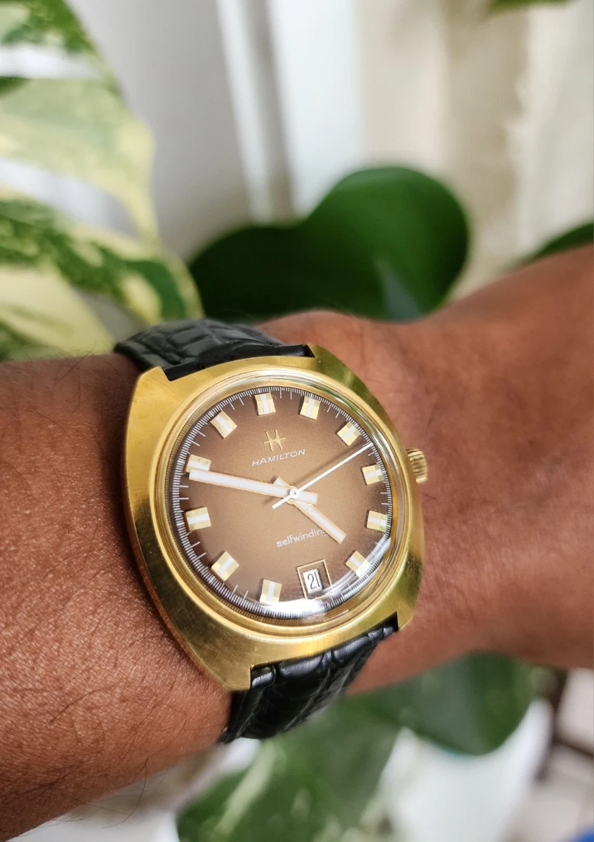 vintage HAMILTON/自動巻/腕時計 1973 Hamilton Auto Date Clermont – Wolfe Vintage Watches