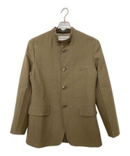 ISSEY MIYAKE          Mao collar wool jacket khaki